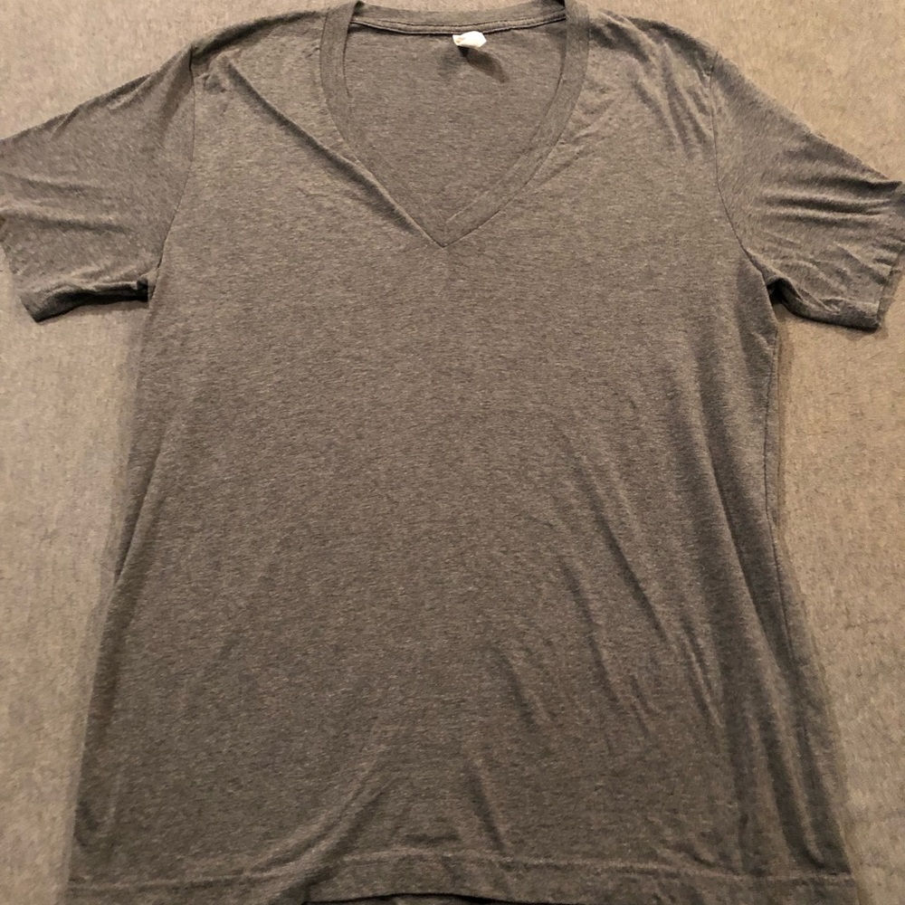 Canvas V-neck T-shirt